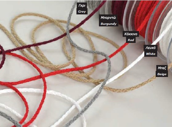 5.1460 Κορδόνι βαμβακερό στρογγυλό - Image 2