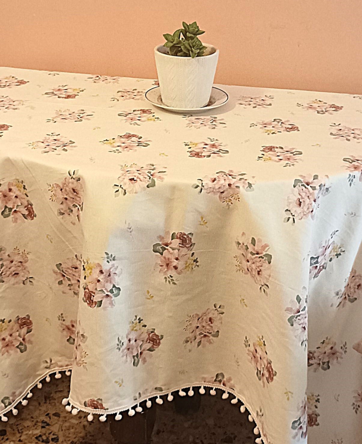 Τραπεζομάντηλο Roses Panama Αδιάβροχο & Αλέκιαστο - Image 4