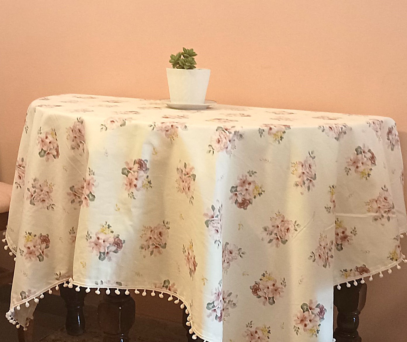 Τραπεζομάντηλο Roses Panama Αδιάβροχο & Αλέκιαστο