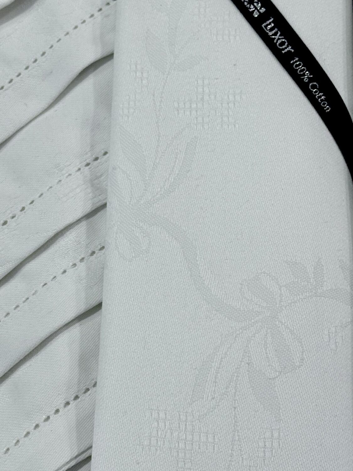 Σετ Τραπεζομάντηλο & Πετσέτες Φαγητού Βαμβακερό με Ζακάρ Σχέδιο Astron Luxon - Image 4